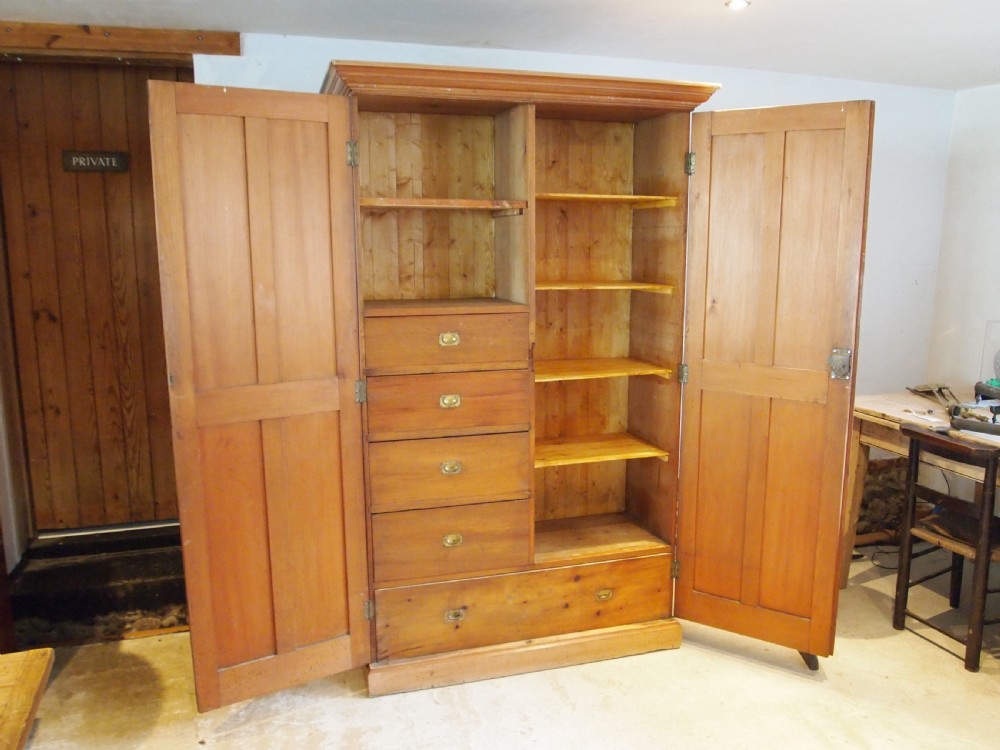 Cupboard pantry drawers Victorian Pine c1880 View X