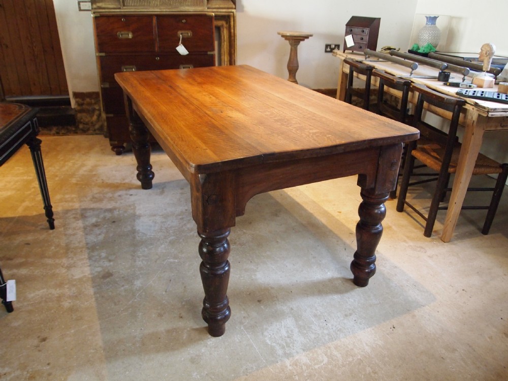 Table refectory farmhouse Victorian Oak c1880