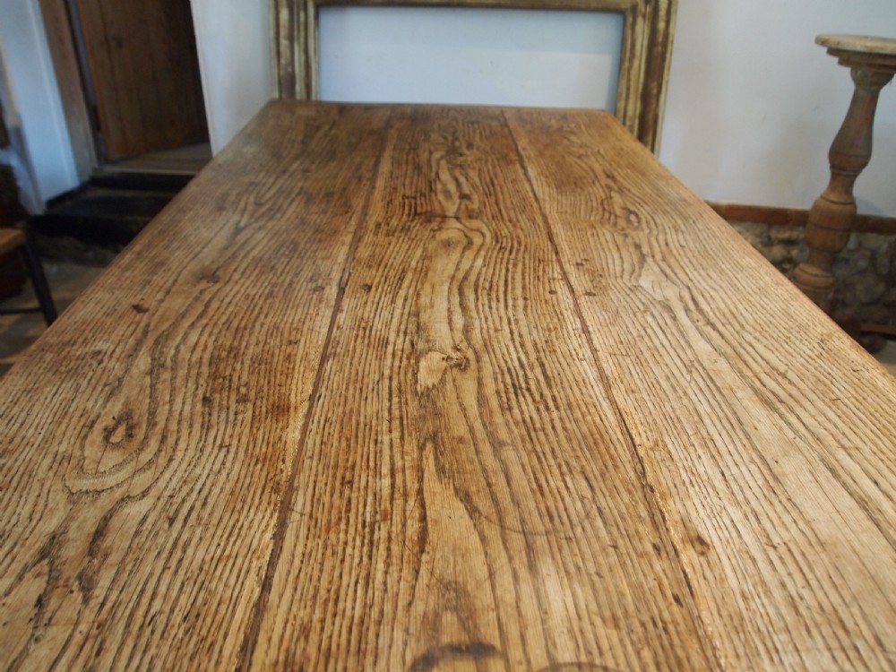 Table Oak refectory farmhouse dining George III outstanding c1780 View II