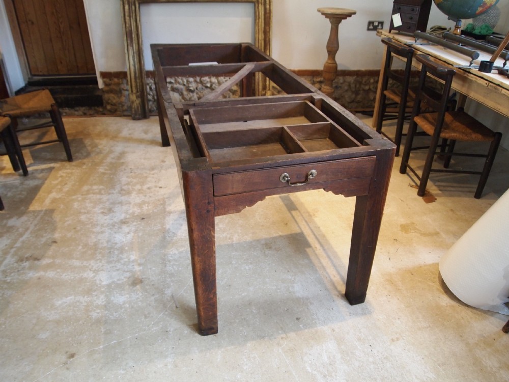 Table Oak refectory farmhouse dining George III outstanding c1780 View III