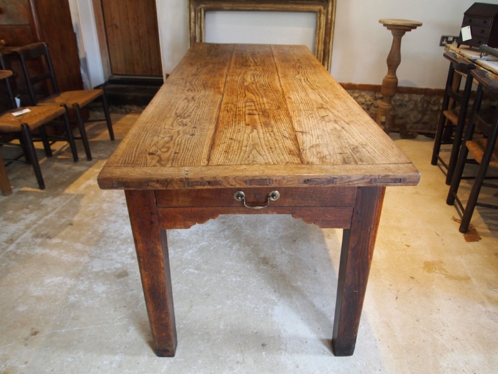 Table Oak refectory farmhouse dining George III outstanding c1780 View XIII