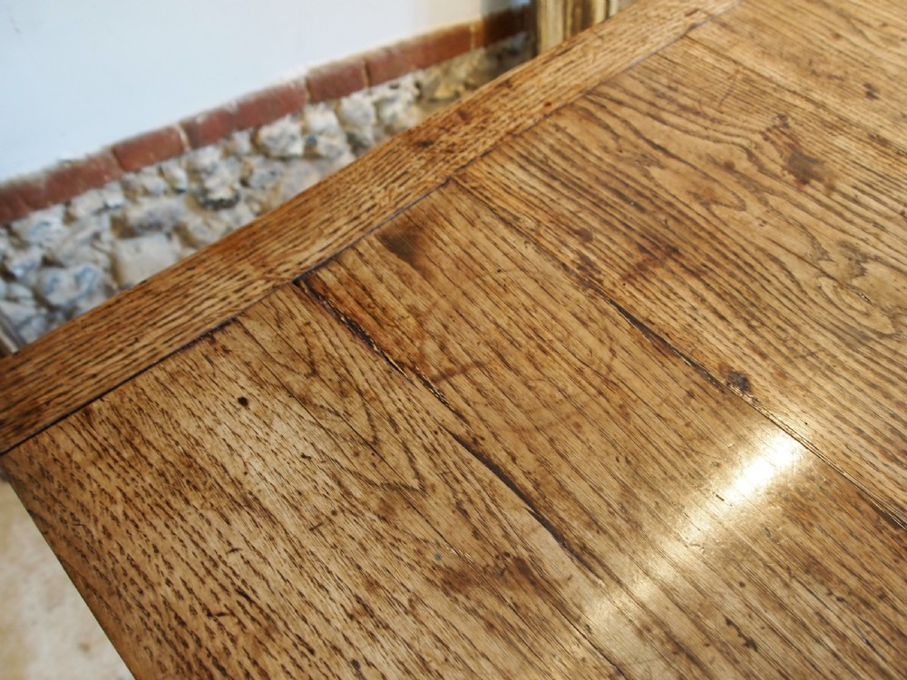 Table Oak refectory farmhouse dining George III outstanding c1780 View XIV
