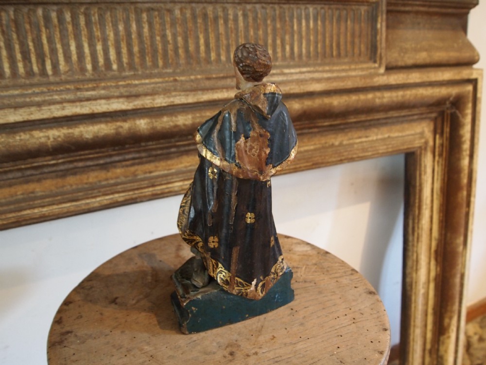 Carved Baroque figure of St Roch c1740 View II