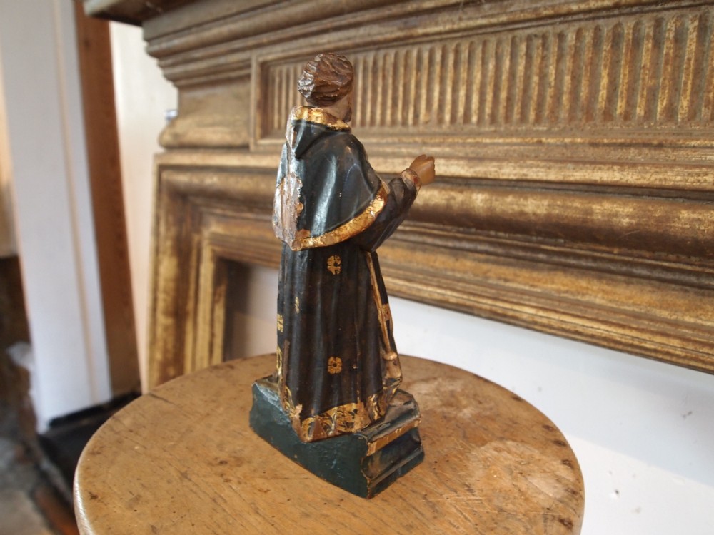 Carved Baroque figure of St Roch c1740 View V