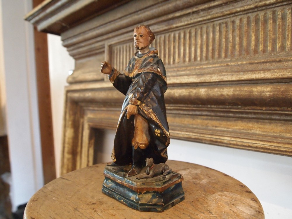 Carved Baroque figure of St Roch c1740 View VII