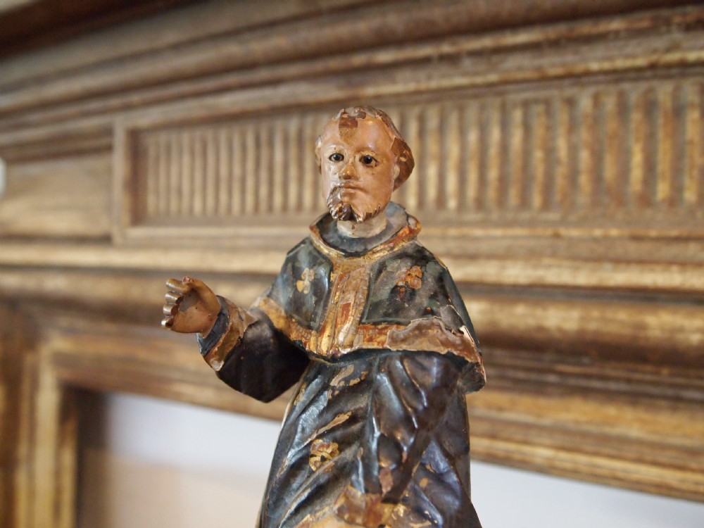 Carved Baroque figure of St Roch c1740 View XII