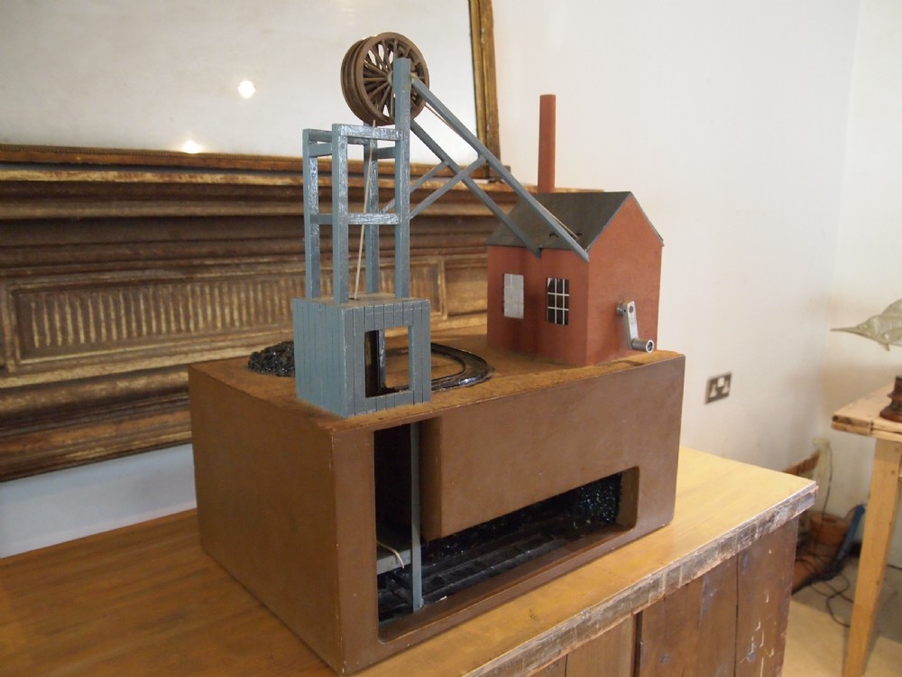 Museum model of a 19th century shaft coal mine Doncaster