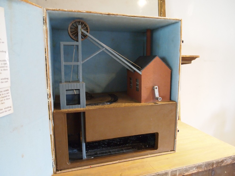 Museum model of a 19th century shaft coal mine Doncaster View III