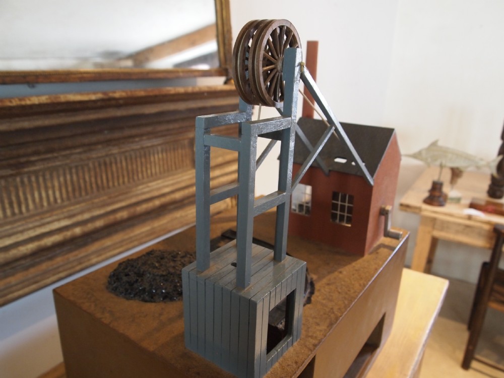 Museum model of a 19th century shaft coal mine Doncaster View VI