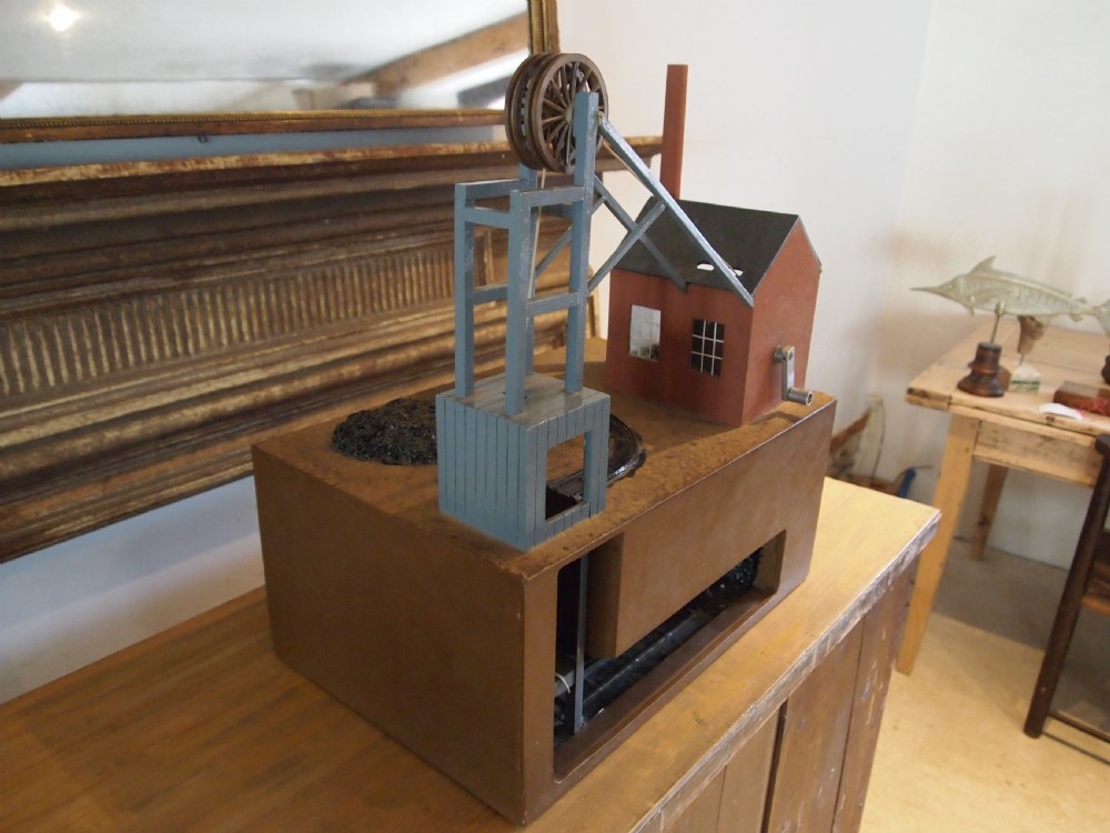 Museum model of a 19th century shaft coal mine Doncaster View XIV