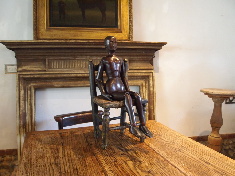 Large rare 19th century Artists lay figure French c1890 View XIV