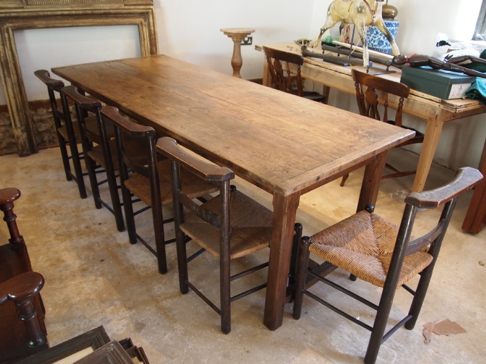 Table refectory farmhouse dining Ash George IV c1820 View II