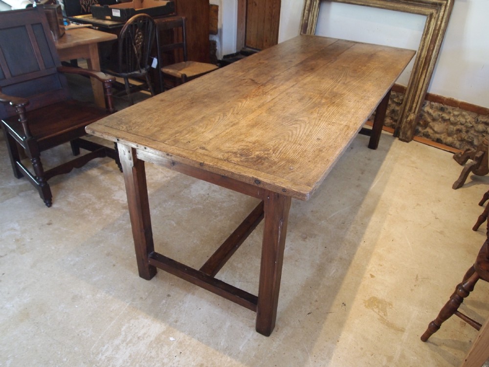 Table refectory farmhouse dining Ash George IV c1820 View IV
