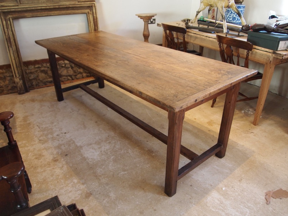 Table refectory farmhouse dining Ash George IV c1820 View XI