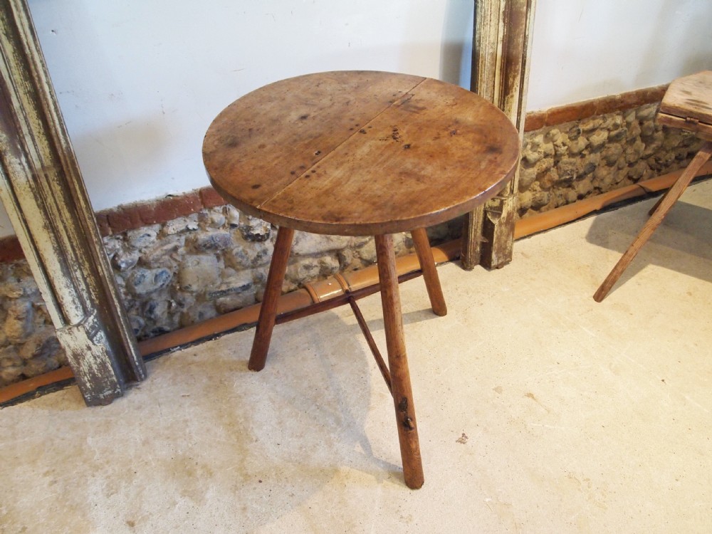 Cricket table rare primitive Welsh Sycamore George III c1800