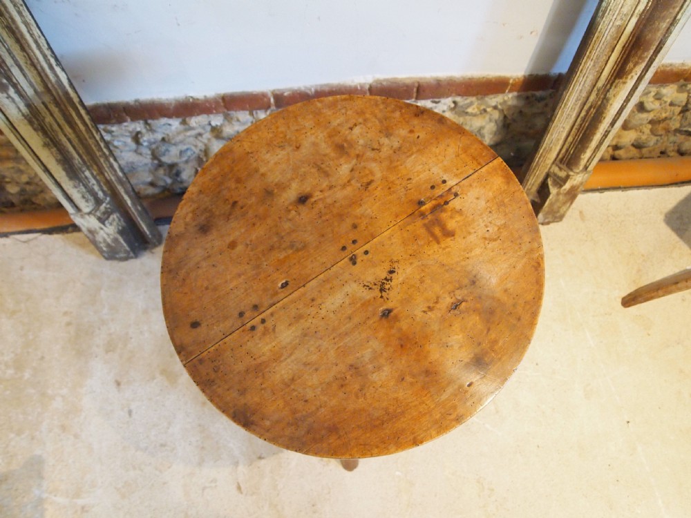 Cricket table rare primitive Welsh Sycamore George III c1800 View VI