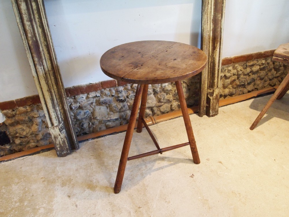 Cricket table rare primitive Welsh Sycamore George III c1800 View VII