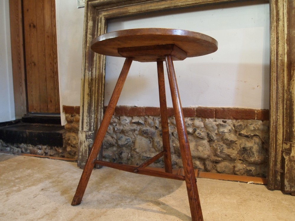 Cricket table rare primitive Welsh Sycamore George III c1800 View VIII