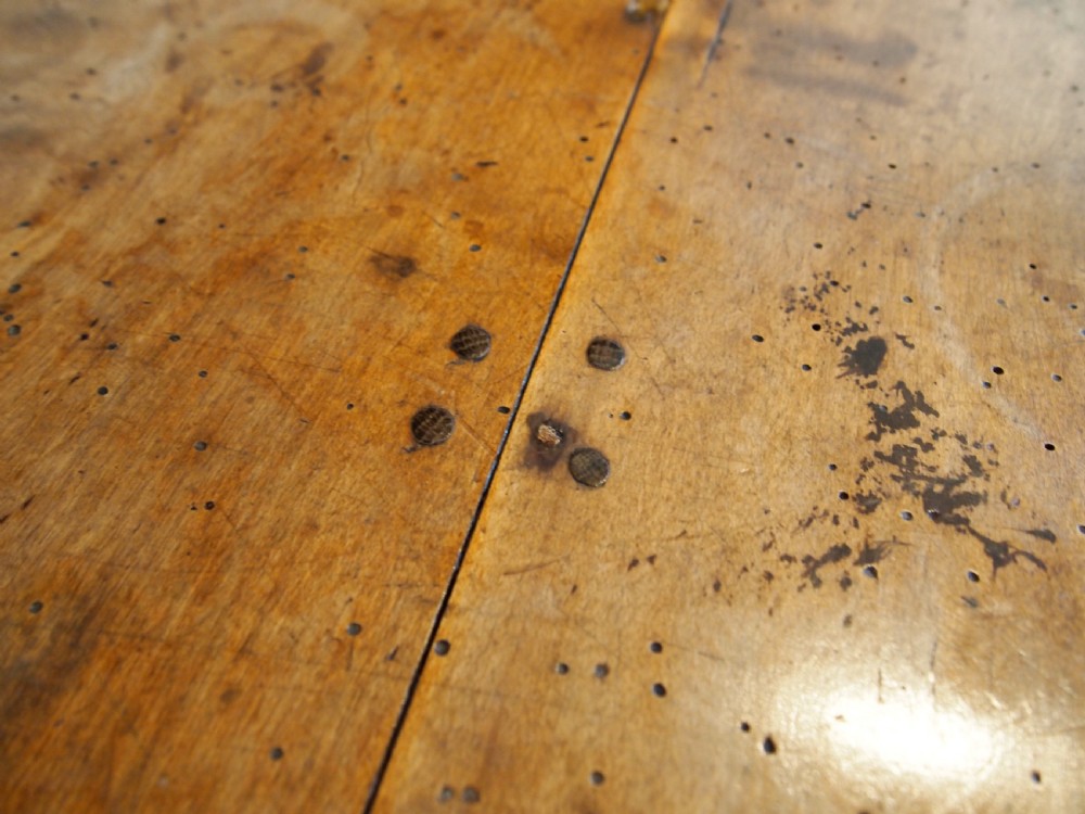 Cricket table rare primitive Welsh Sycamore George III c1800 View XI