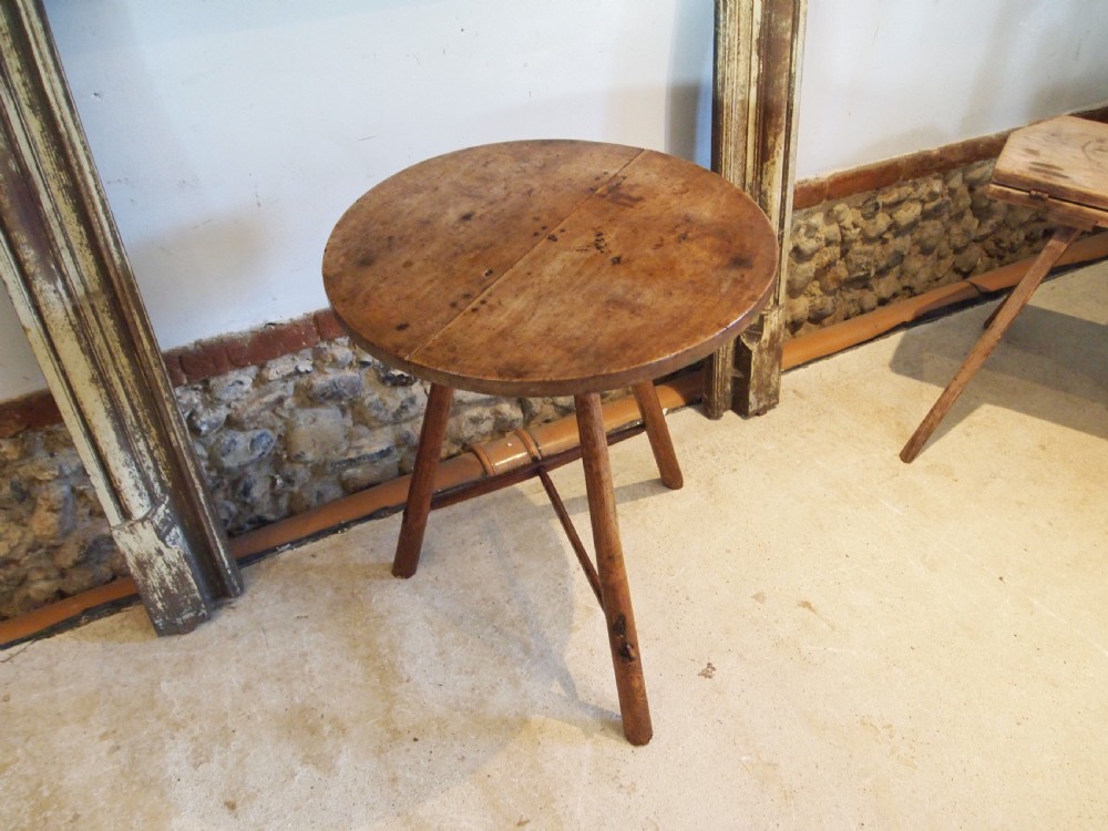 Cricket table rare primitive Welsh Sycamore George III c1800 View XIII