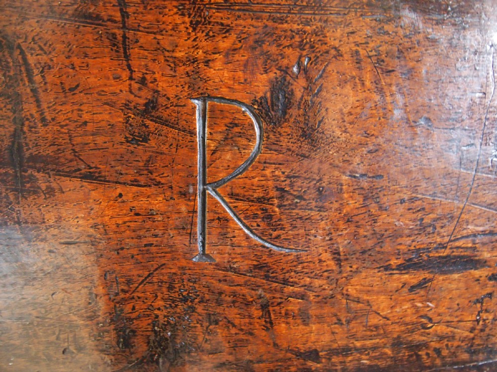 Box Charles II Oak boarded Bible or deed box c1680 View VII