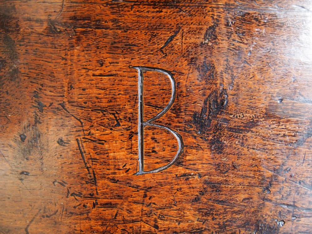 Box Charles II Oak boarded Bible or deed box c1680 View IX