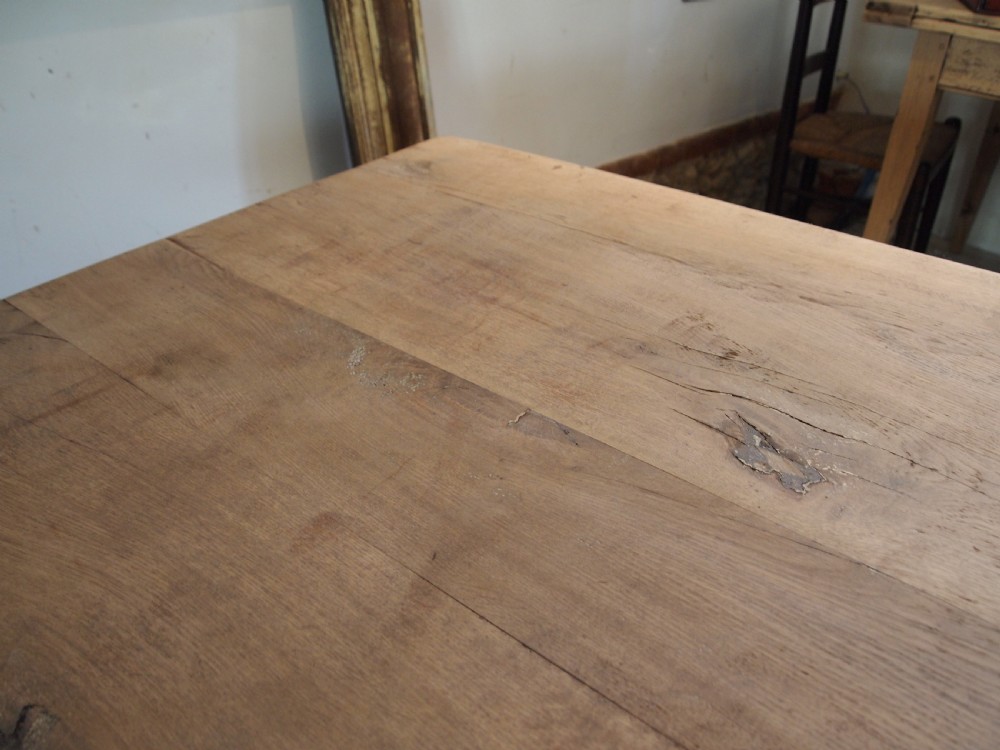 Table large French Monastic Oak refectory farmhouse dining c1880 View V