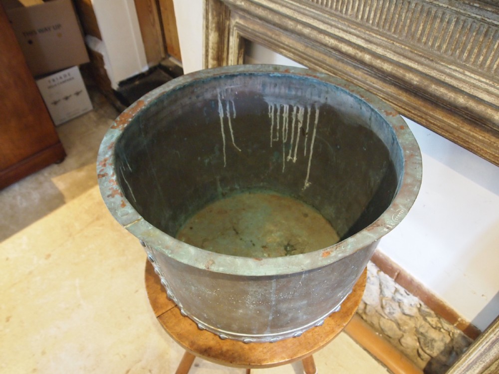 Copper Copper Victorian heavy gauge log bin c1870 View II