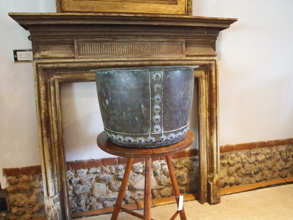 Copper Copper Victorian heavy gauge log bin c1870 View III
