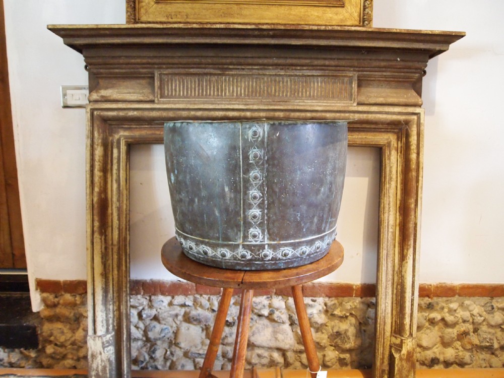 Copper Copper Victorian heavy gauge log bin c1870 View VIII