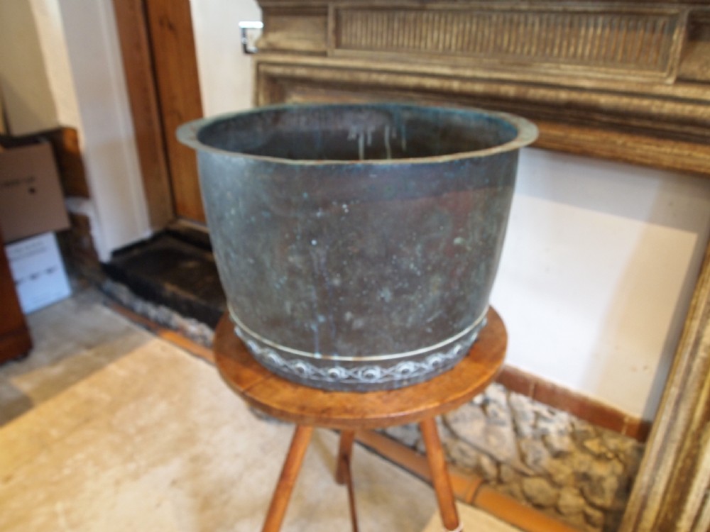 Copper Copper Victorian heavy gauge log bin c1870 View IX