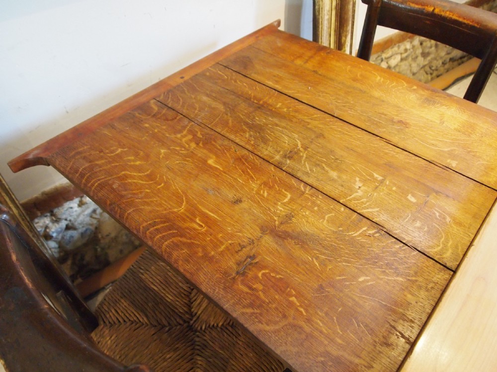 Table rare Apple wood refectory farmhouse French extending c1850 View XI