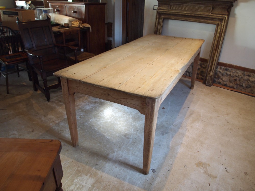 Table refectory farmhouse scrub top Pine c1840