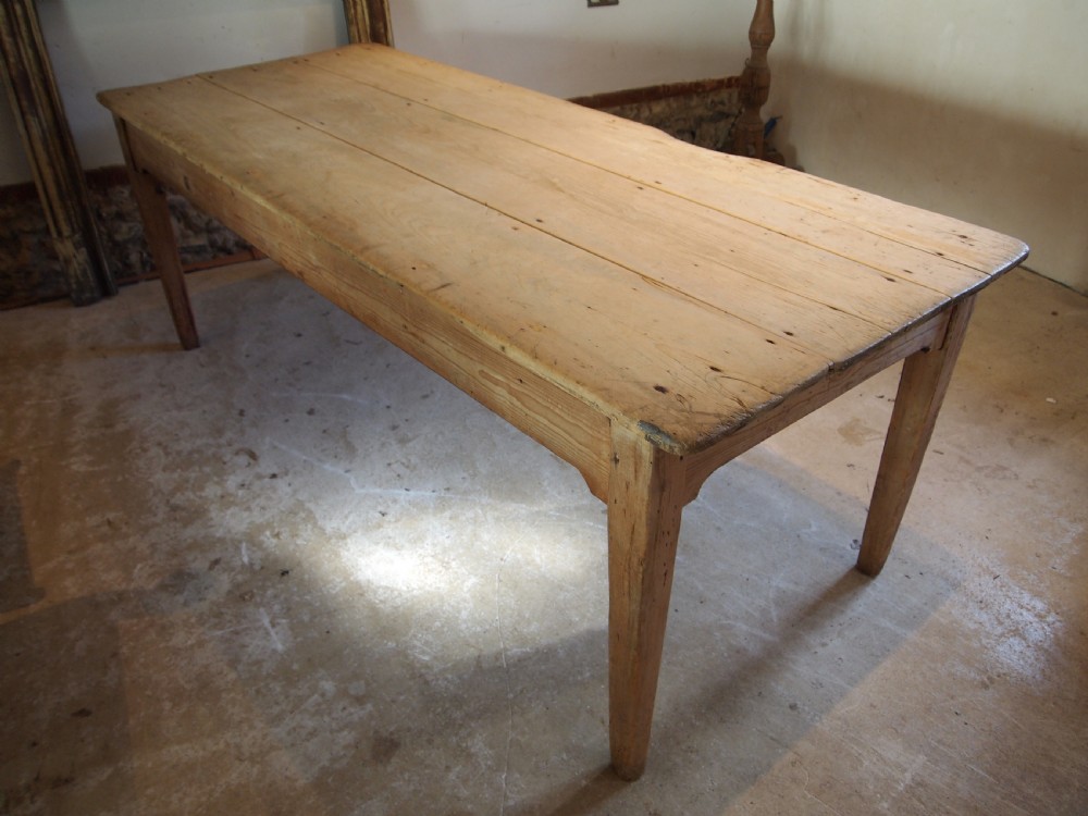 Table refectory farmhouse scrub top Pine c1840 View V