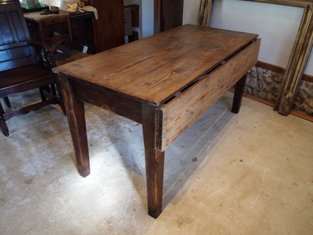Table Victorian West country refectory farmhouse dining c1890 View VII
