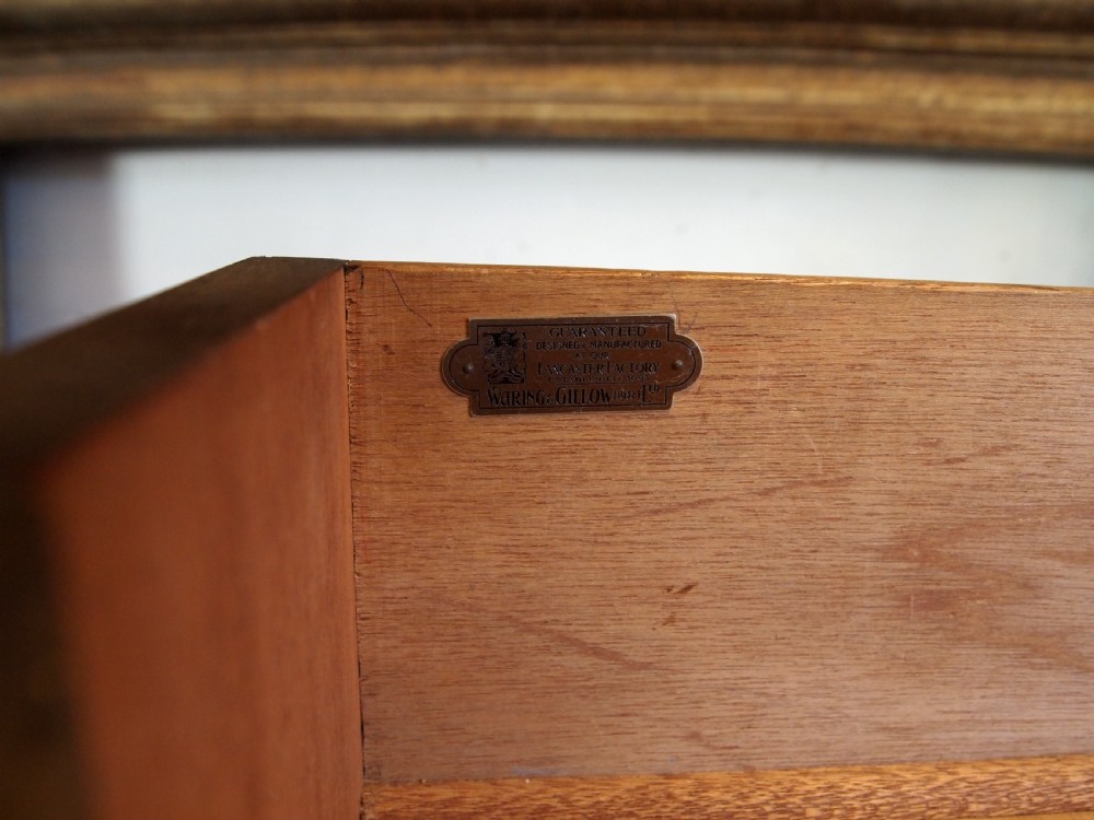Desk fine Art Deco Walnut desk by Gillows c1925 View X