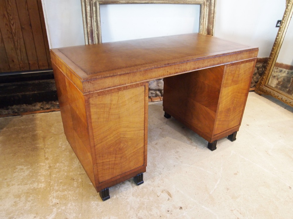 Desk fine Art Deco Walnut desk by Gillows c1925 View XIX