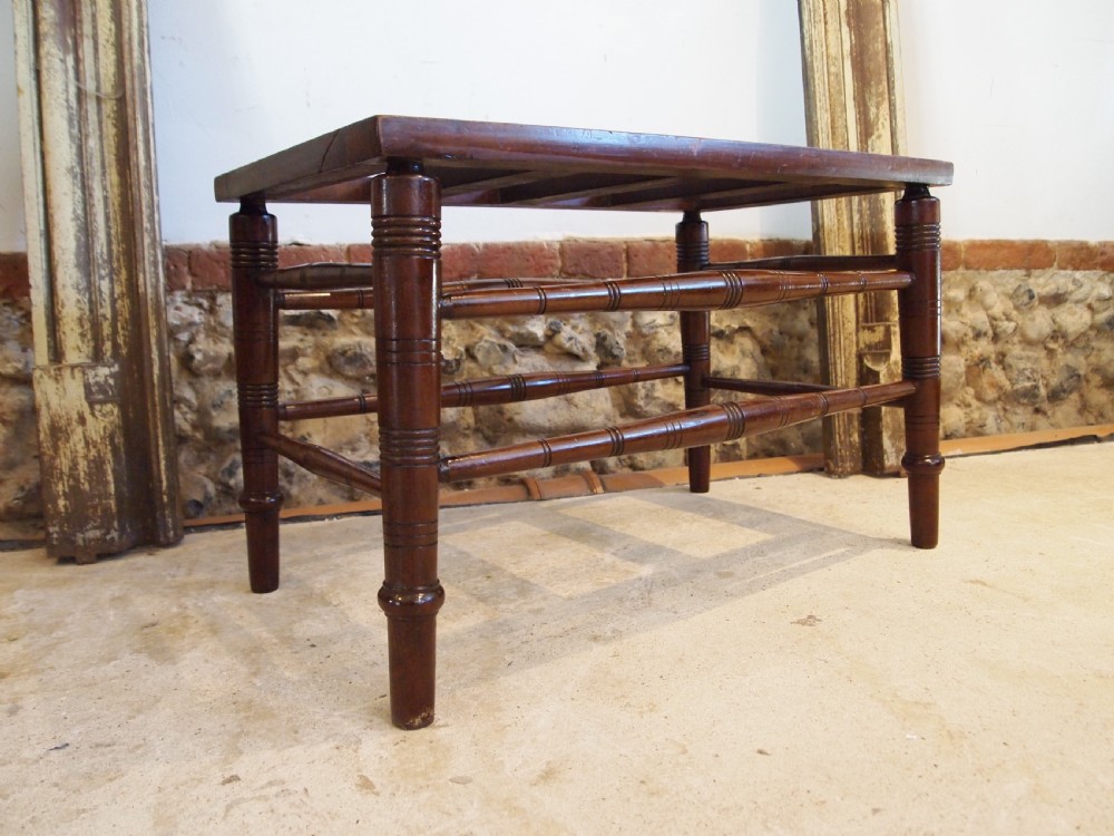 Luggage rack or stand Walnut Victorian J A S Schoolbred c1890 View II