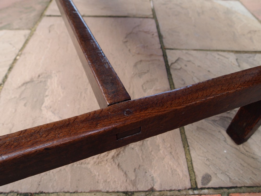 Table rare stunning George II Oak refectory farmhouse dining c1740 View VI