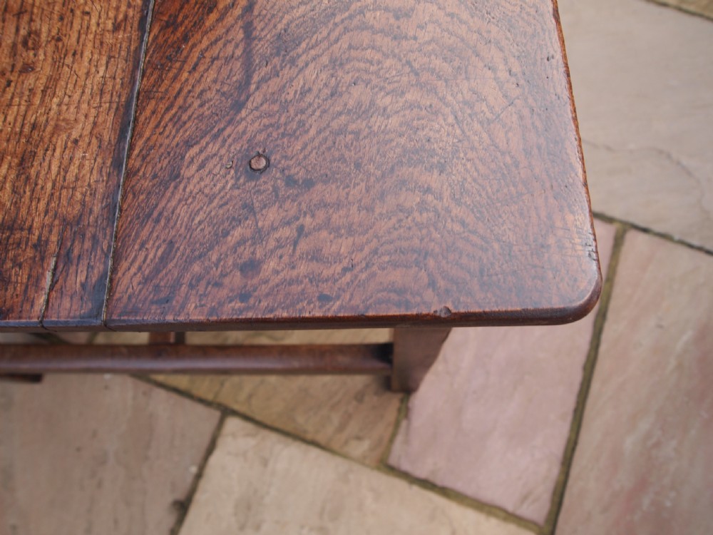 Table rare stunning George II Oak refectory farmhouse dining c1740 View XIV