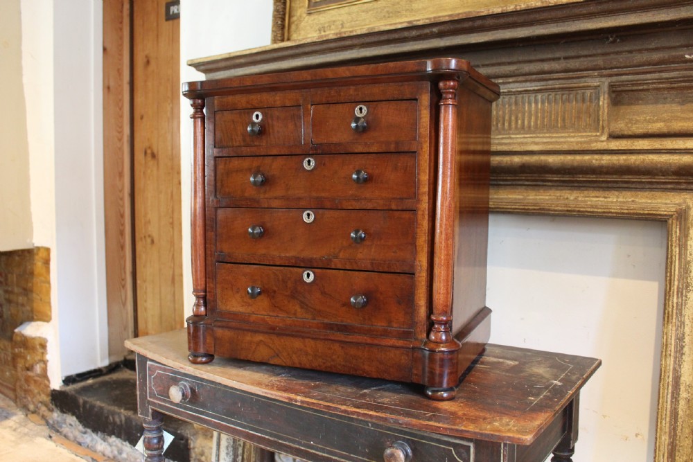 Chest of drawers rare miniature apprentice William IV c1835