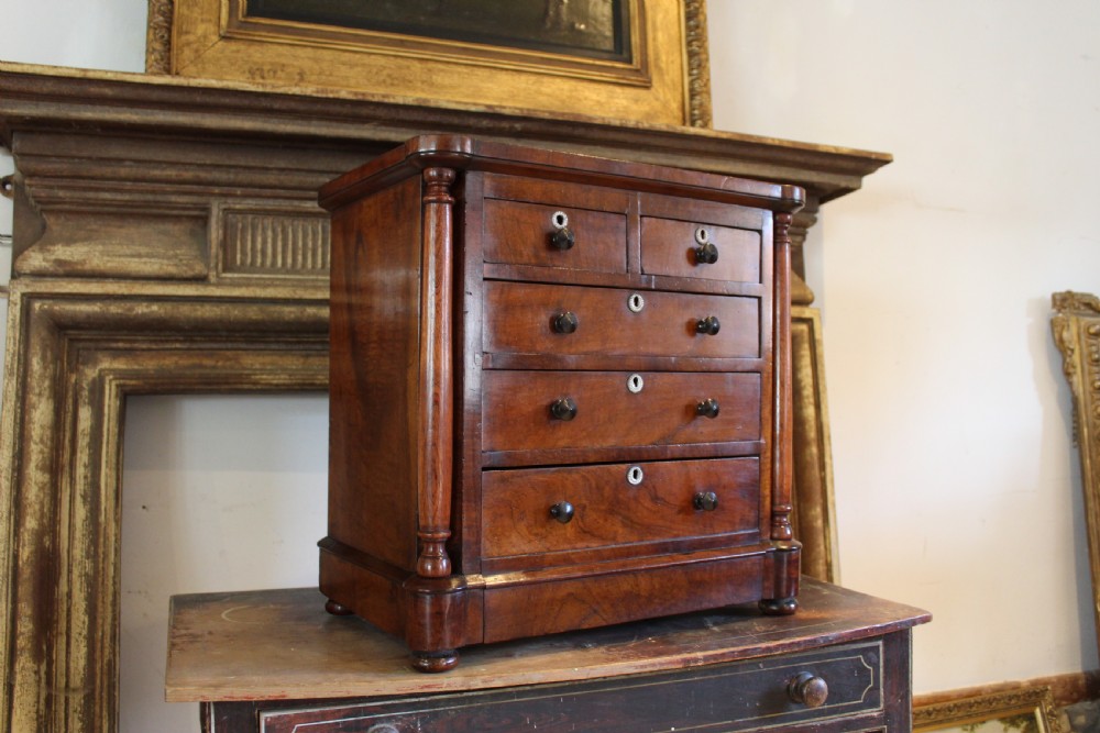 Chest of drawers rare miniature apprentice William IV c1835 View II