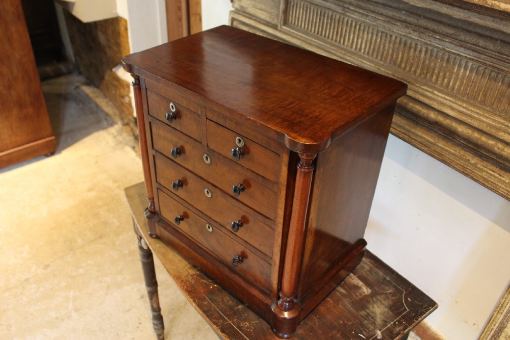 Chest of drawers rare miniature apprentice William IV c1835 View V
