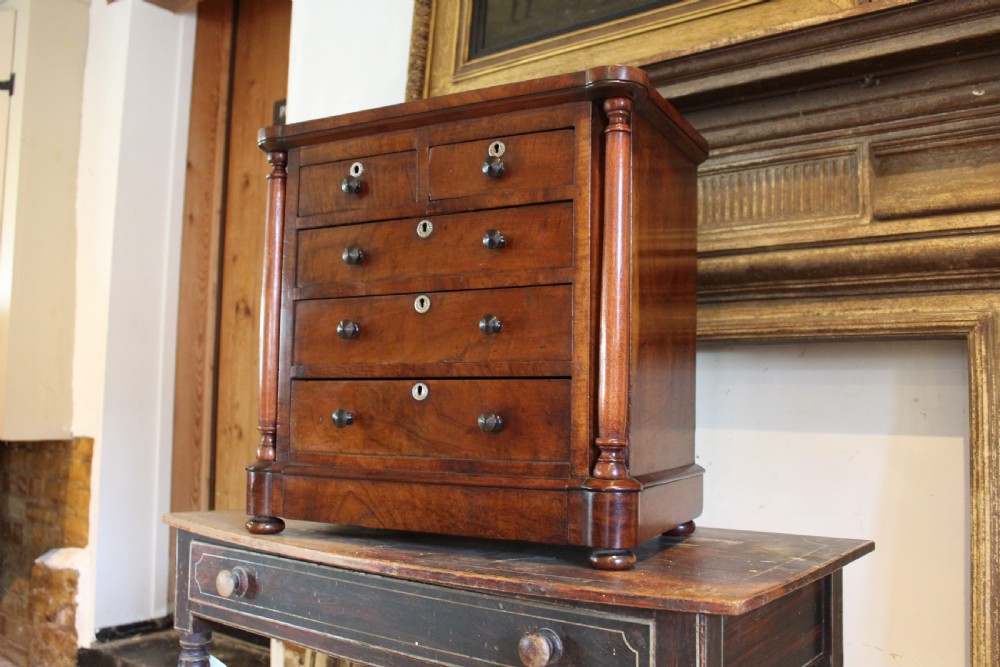 Chest of drawers rare miniature apprentice William IV c1835 View XI