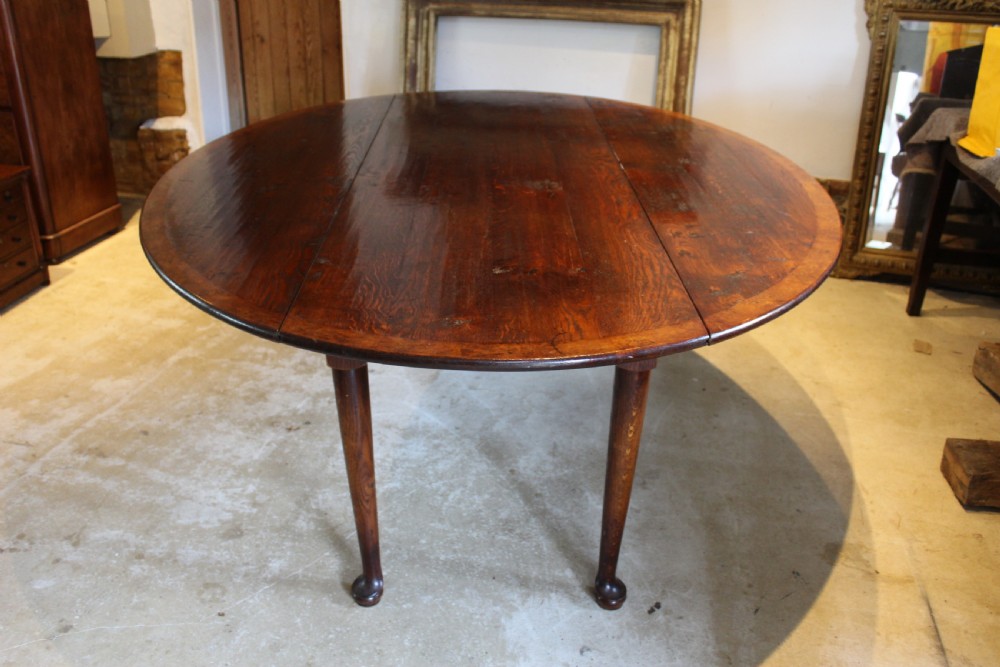 Table George II style wake Oak/burr Oak seats 12 fine quality c1930 View XVIII