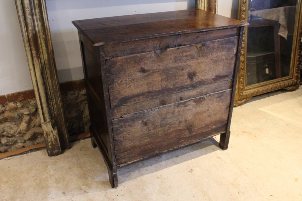 Chest of drawers rare small Oak George I c1715 View VII