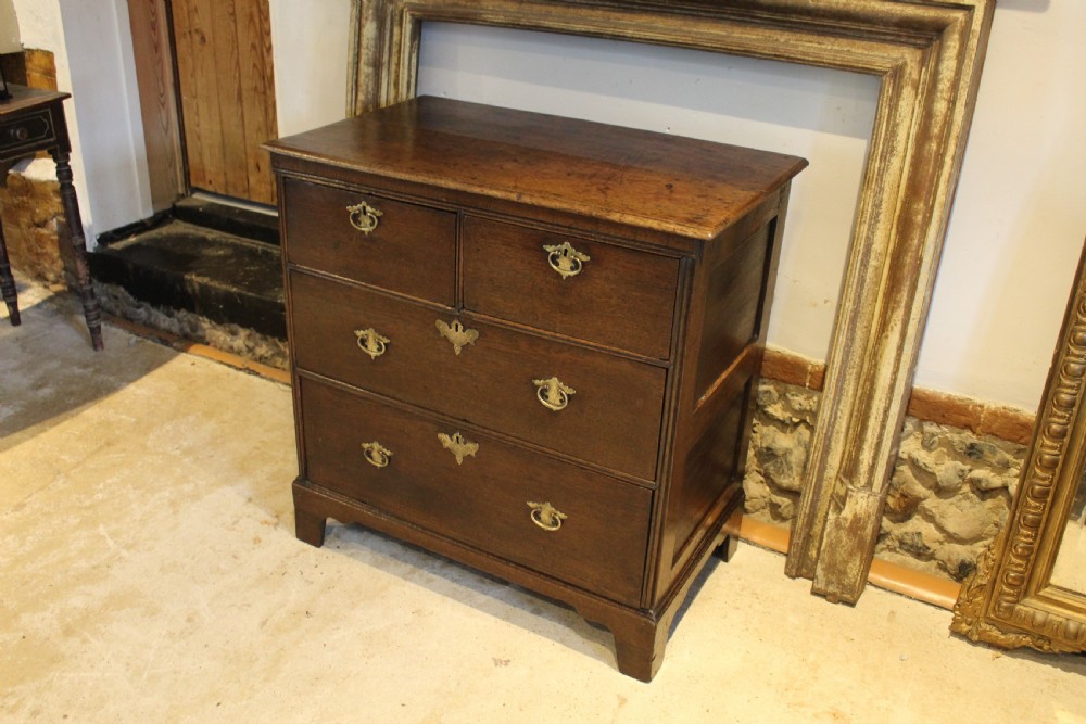 Chest of drawers rare small Oak George I c1715 View XIII