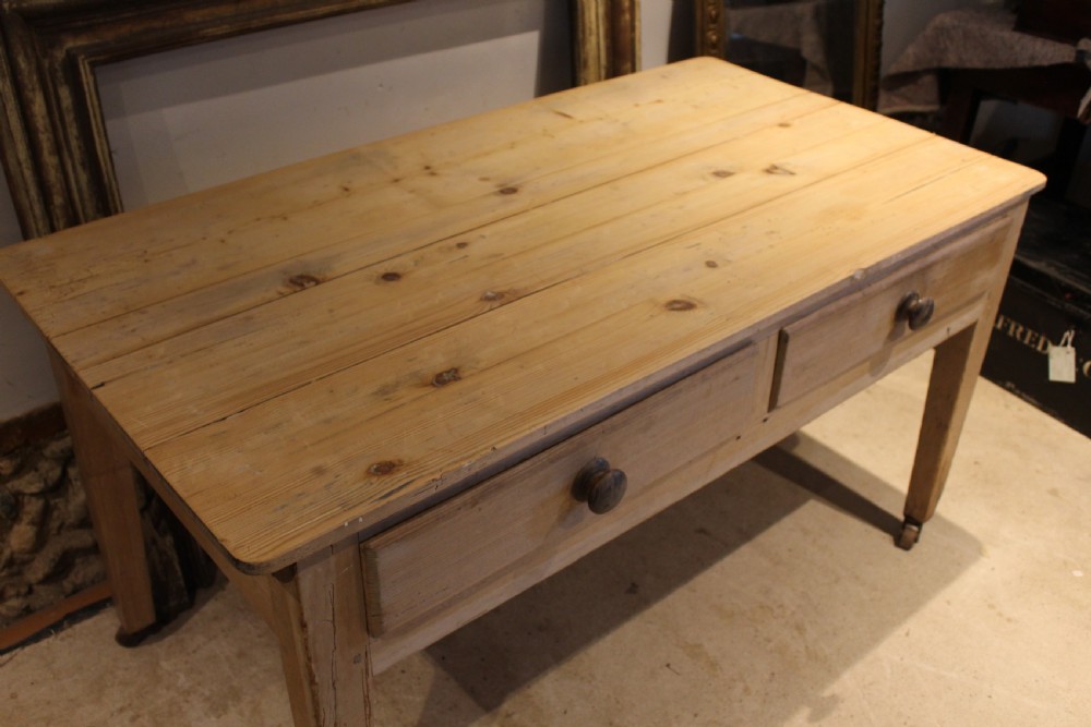 Table rare Victorian Pine bakers table c1880 View XI