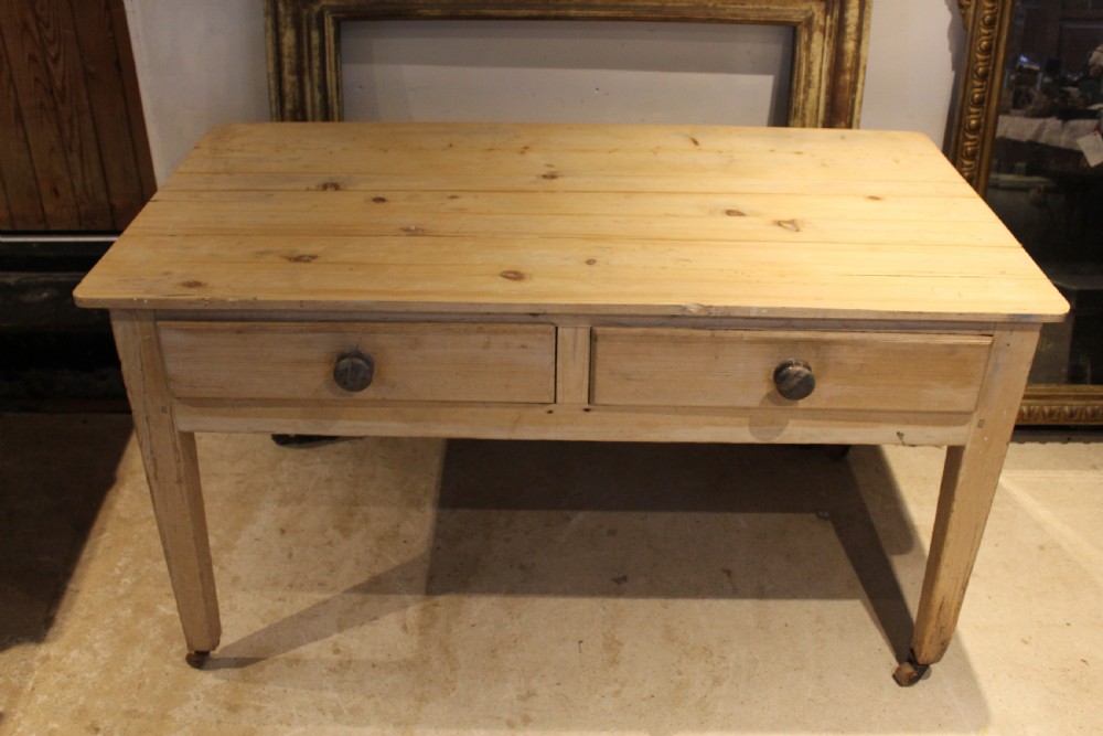 Table rare Victorian Pine bakers table c1880 View XII