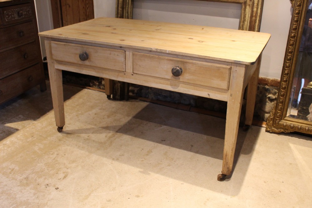 Table rare Victorian Pine bakers table c1880 View XIV